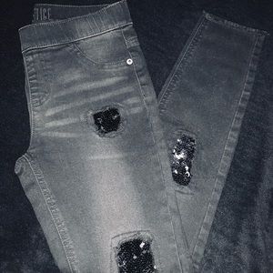 Girls Size 12  Justice Black Jeans